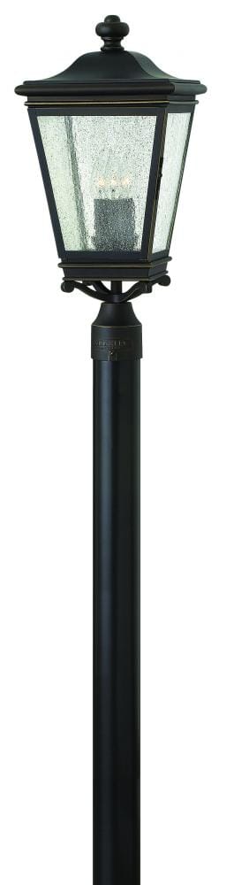 Hinkley Lincoln 3-Light Outdoor Post Top Pier Mount in Oil Rubbed Bronze