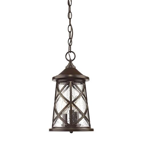 Millennium Lighting Outdoor Hanging Lantern in Powder Coat Bronze