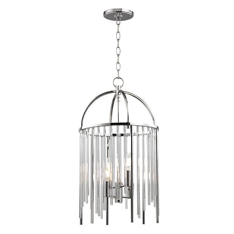 Hudson Valley Lewis 4-Light 24" Pendant Light in Polished Nickel