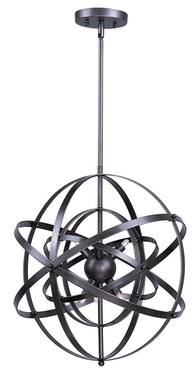 Maxim Lighting Sputnik 9-Lt Ceiling Pendant, Bronze Rupert