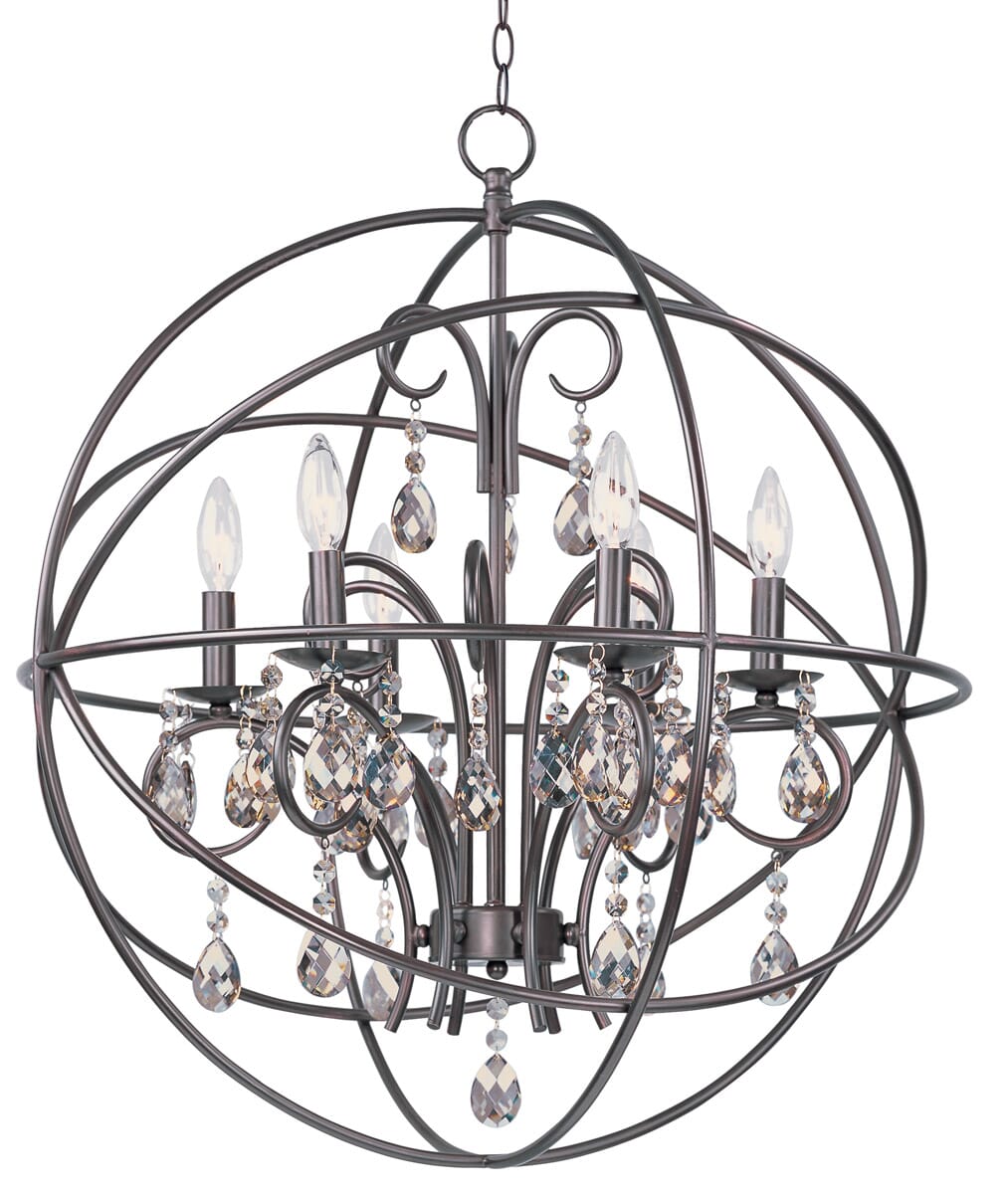 Maxim Lighting Orbit 6-Light Chandelier - Oil Rubbed Bronze