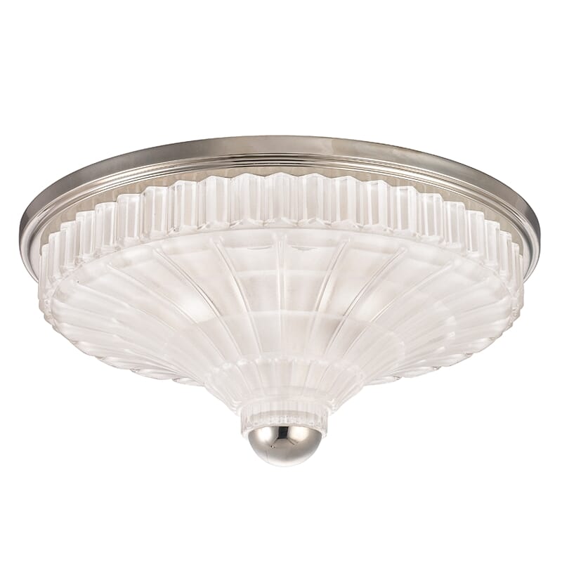 Hudson Valley Paris 3-Light 17" Ceiling Light in Polished Nickel