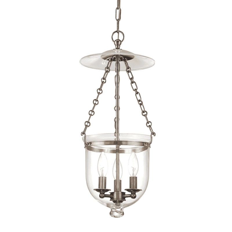 Hudson Valley Hampton 3-Light 21" Pendant Light in Historical Nickel