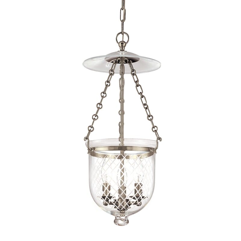Hudson Valley Hampton 3-Light 21" Pendant Light in Historical Nickel