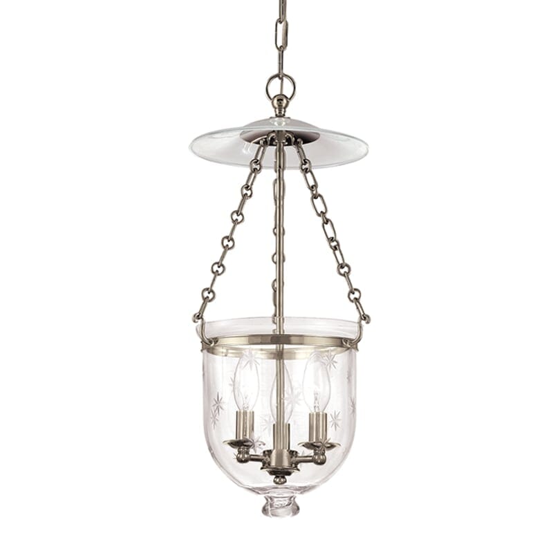 Hudson Valley Hampton 3-Light 21" Pendant Light in Historical Nickel