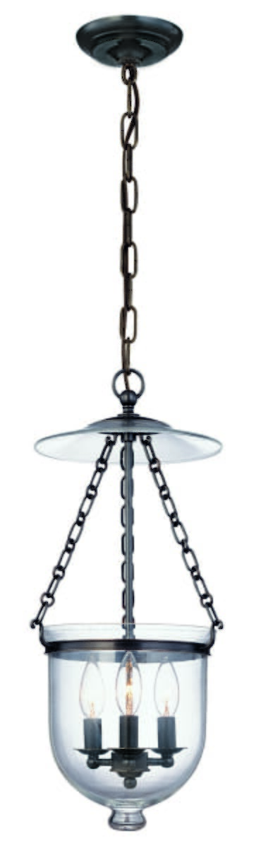 Hudson Valley Hampton 3-Light 21" Pendant Light in Old Bronze