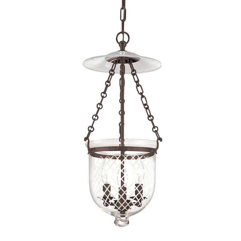 Hudson Valley Hampton 3-Light 21" Pendant Light in Old Bronze