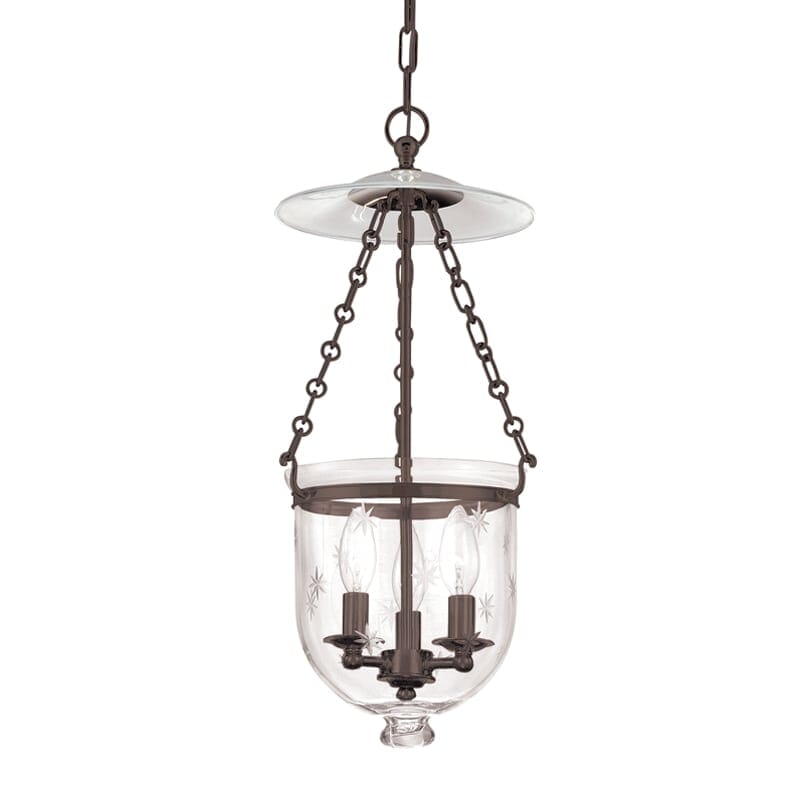 Hudson Valley Hampton 3-Light 21" Pendant Light in Old Bronze