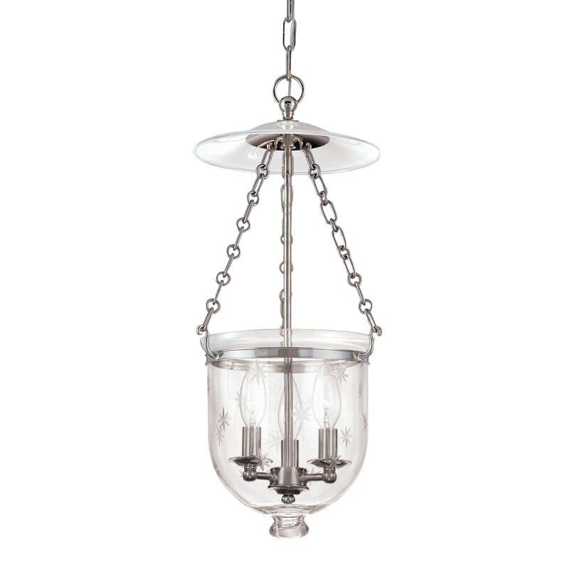 Hudson Valley Hampton 3-Light 21" Pendant Light in Polished Nickel