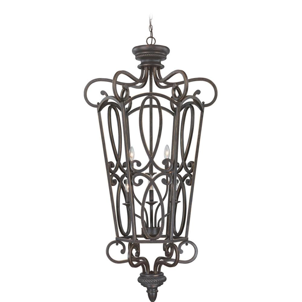 Craftmade Highland Place 6-Light 28" Foyer Light in Mocha Bronze