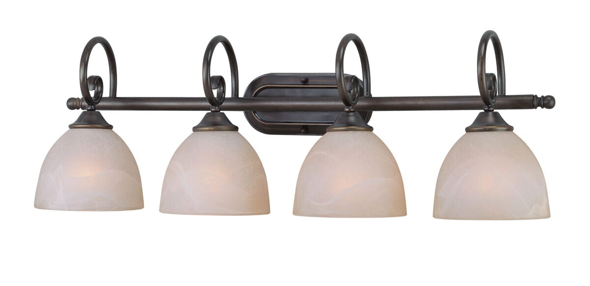 Craftmade Raleigh 4-Light Bathroom Vanity Light in Old Bronze