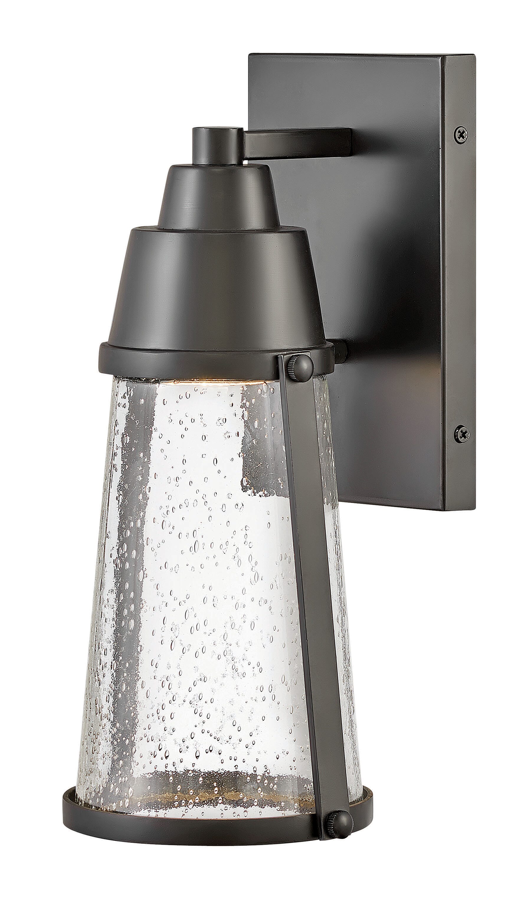 Hinkley Miles Smalll LED Outdoor Wall Light in Black