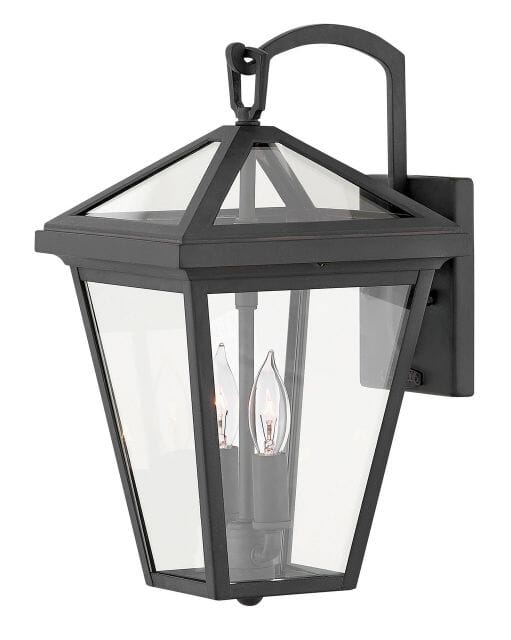 Hinkley Alford Place 2-Light 14" Outdoor Wall Light in Museum Black