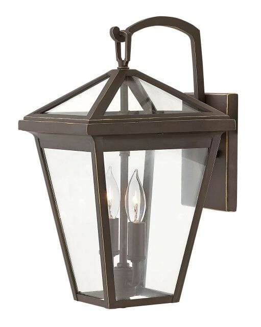 Hinkley Alford Place 2-Light 14" Outdoor Wall Light in Oil Rubbed Bronze