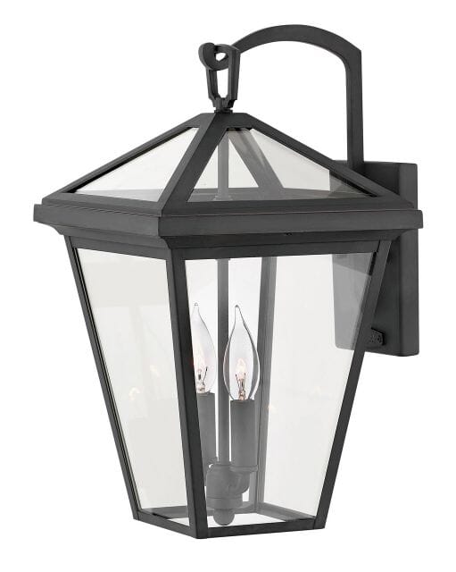 Hinkley Alford Place 2-Light 18" Outdoor Wall Light in Museum Black