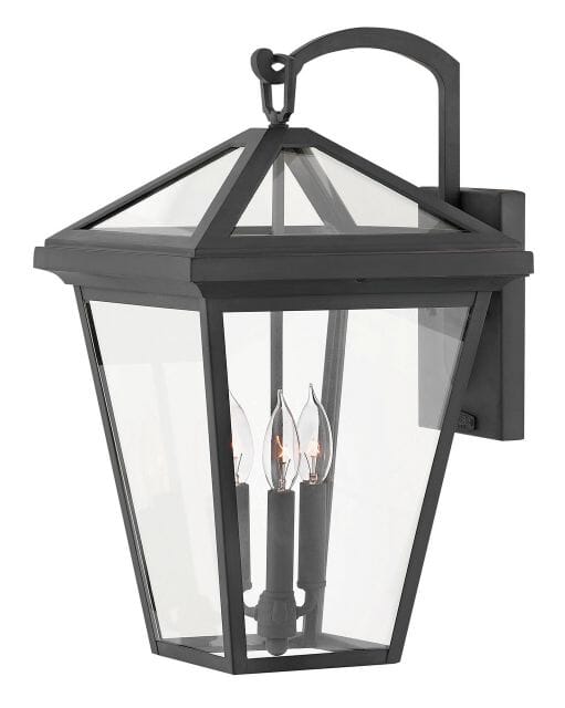 Hinkley Alford Place 3-Light 21" Outdoor Wall Light in Museum Black