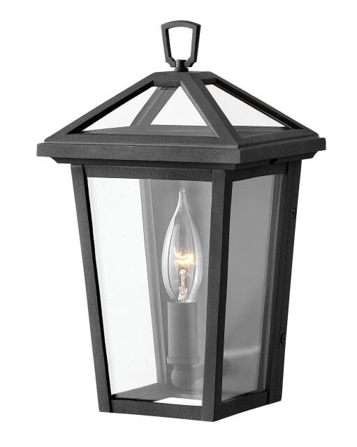 Hinkley Alford Place 11" Outdoor Wall Light in Museum Black