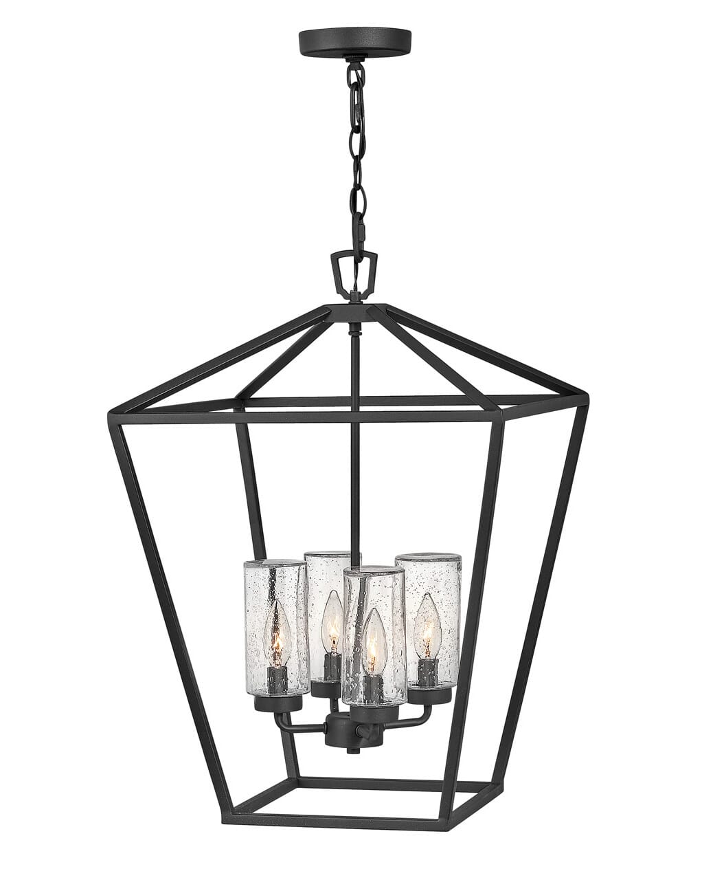 Hinkley Alford Place 4-Light Outdoor Hanging Light in Museum Black