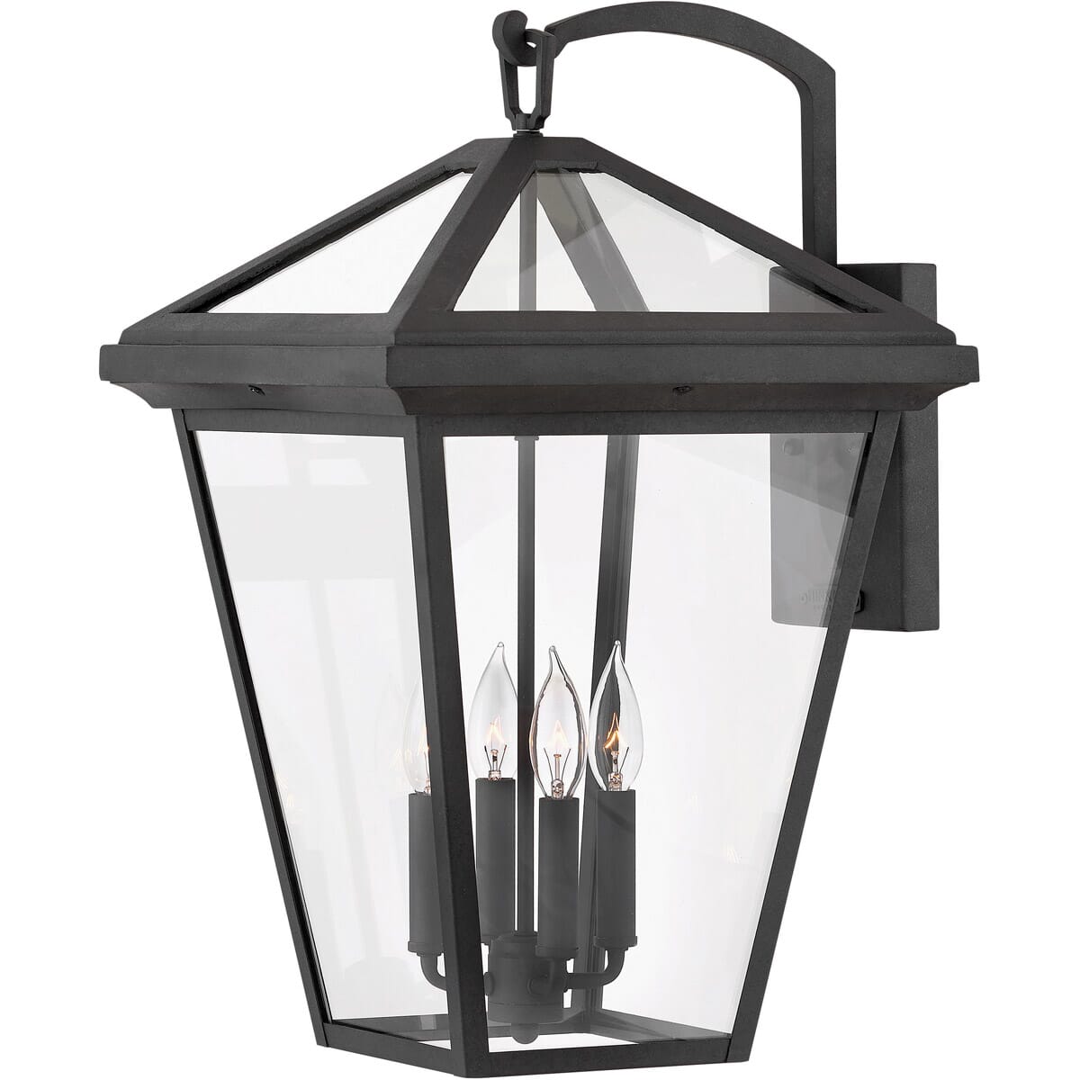 Hinkley Alford Place 4-Light Outdoor Extra Large Wall Mount in Museum Black