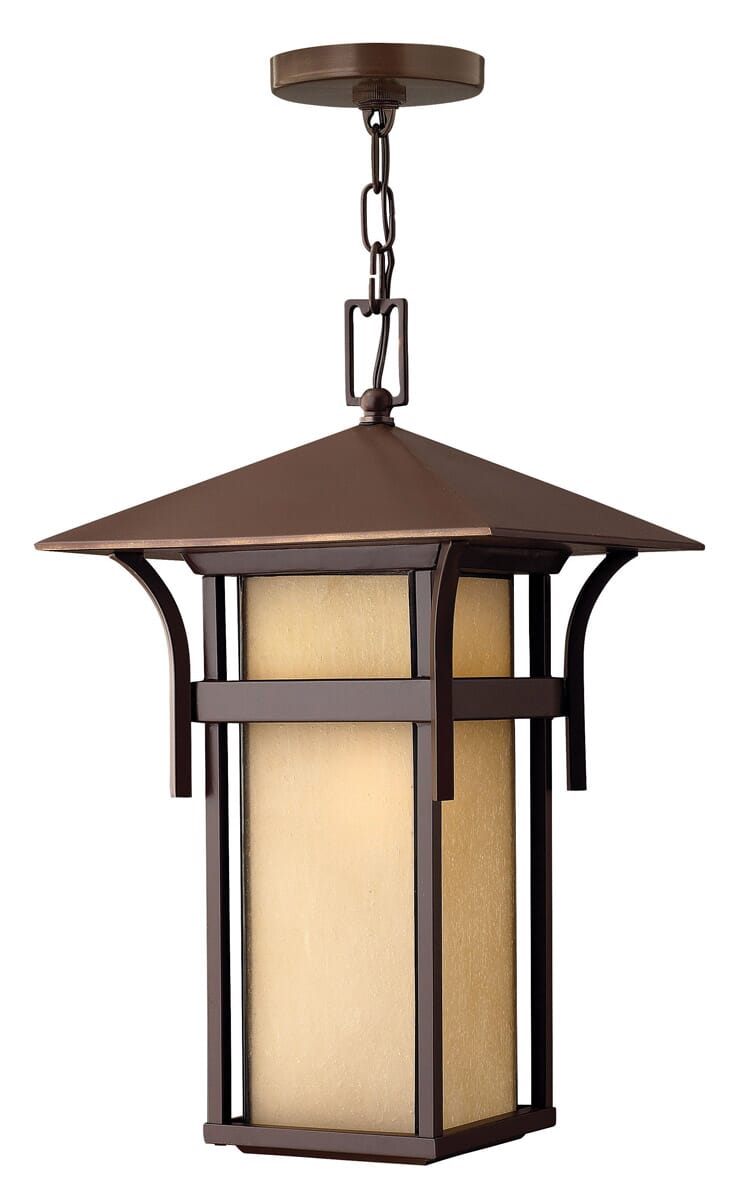 Hinkley Harbor 1-Light LED Outdoor Hanging Light in Anchor Bronze