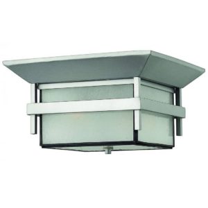 Hinkley Harbor 1-Light LED Outdoor Ceiling Light in Titanium