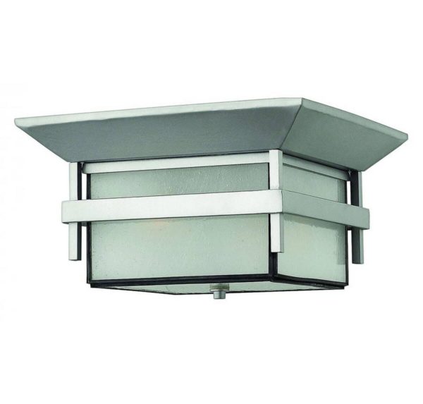 Hinkley Harbor 1-Light LED Outdoor Ceiling Light in Titanium