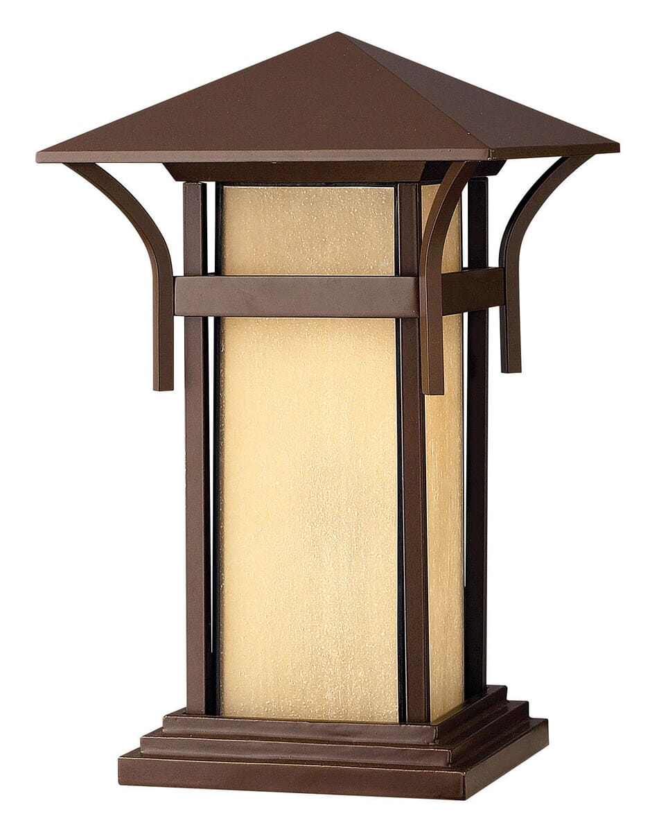 Hinkley Harbor 1-Light Outdoor Pier Mount in Anchor Bronze