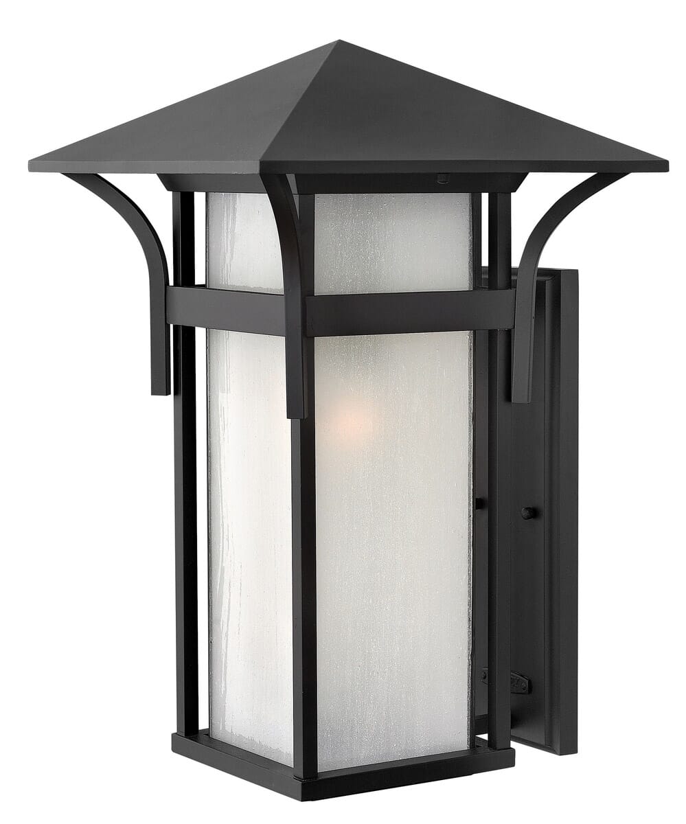 Hinkley Harbor 1-Light LED Outdoor Extra Large Wall Mount in Satin Black