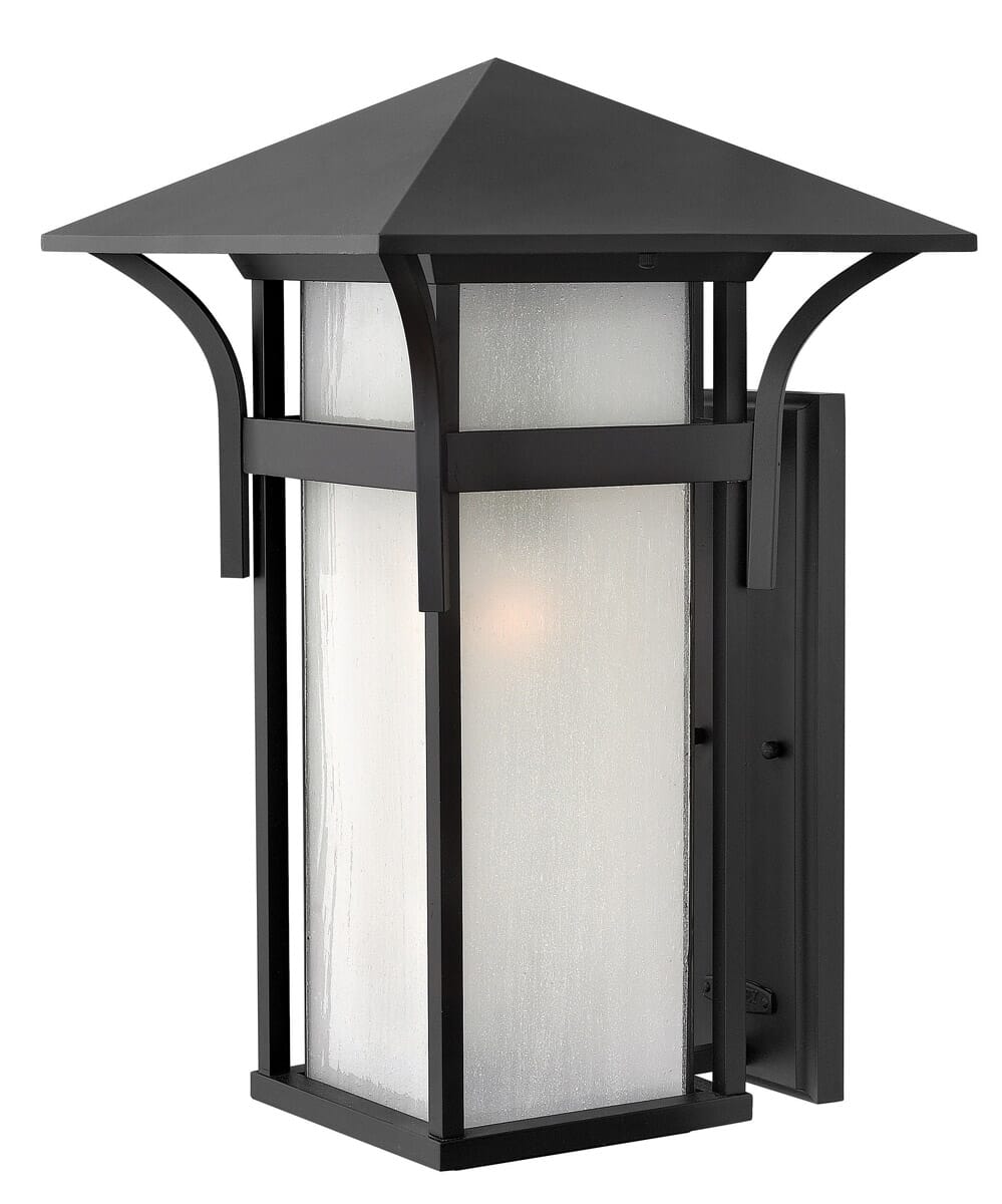 Hinkley Harbor 1-Light Outdoor Extra Large Wall Mount in Satin Black