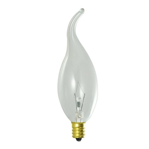 Bulbrite Incandescent CA11 Candelabra 25W Dimmable Light Bulb in Clear - 14pack