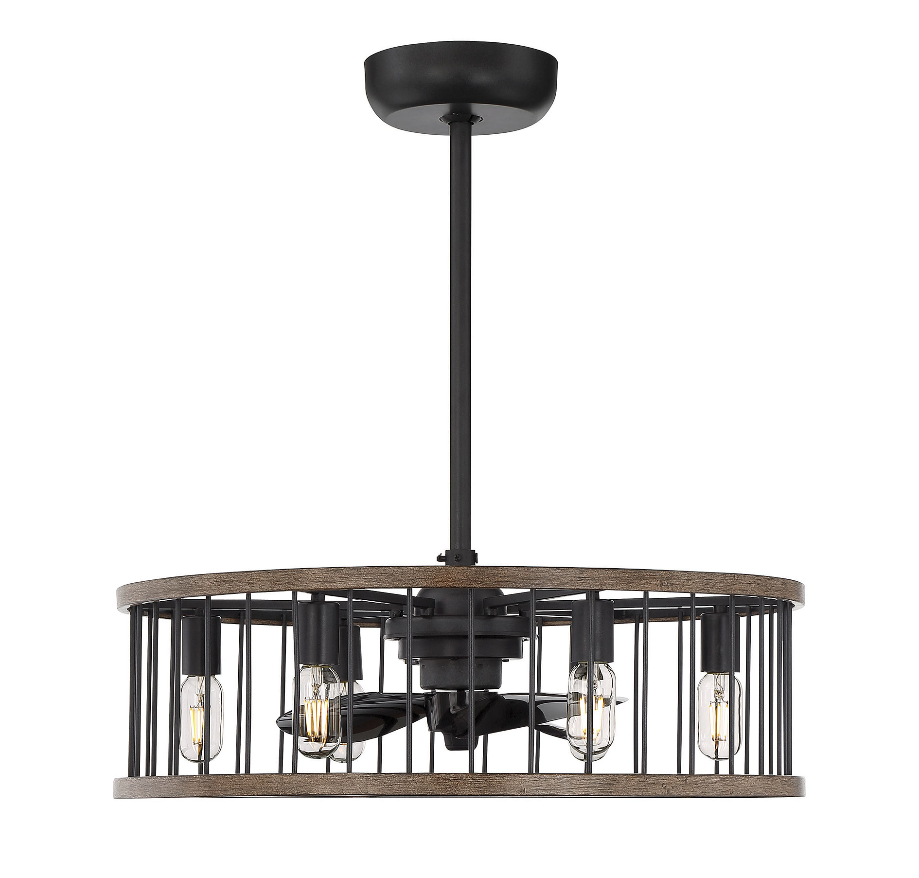 Savoy House Kona 26" 6-Light Indoor/Outdoor Fandelier in Sapele