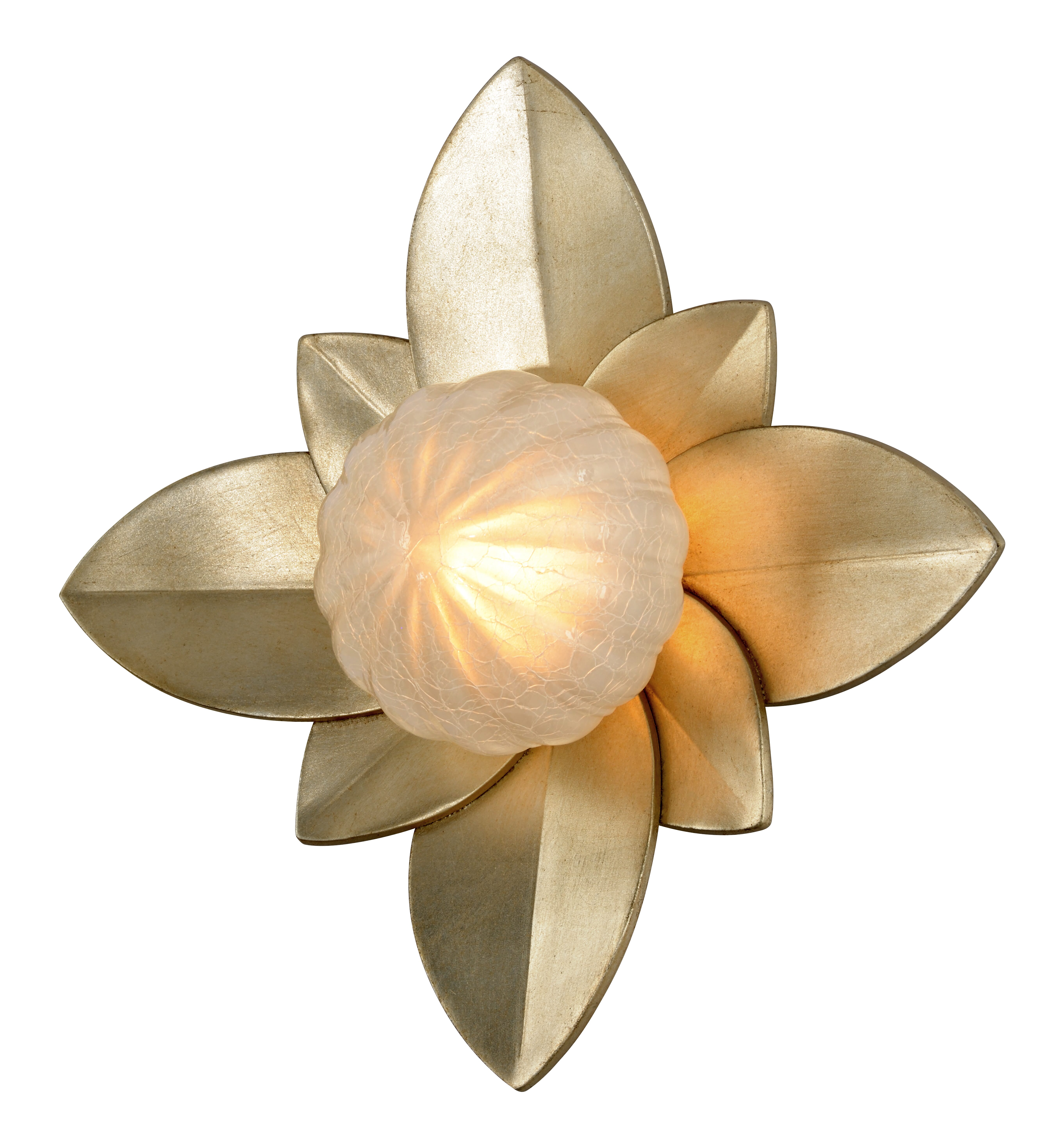 Corbett Gigi Wall Sconce in Silver Leaf