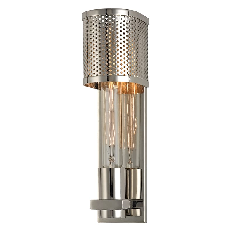 Hudson Valley Meridian 11" Wall Sconce in Polished Nickel