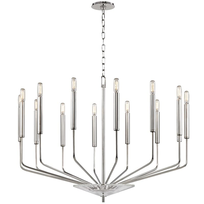 Hudson Valley Gideon 14-Light Chandelier in Polished Nickel