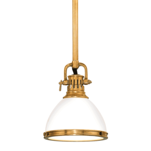 Hudson Valley Randolph 11" Pendant Light in Aged Brass