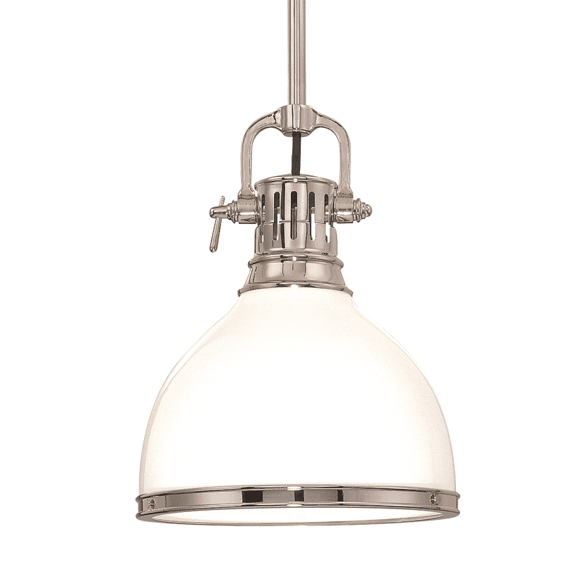 Hudson Valley Randolph 11" Pendant Light in Polished Nickel