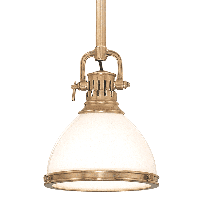 Hudson Valley Randolph 15" Pendant Light in Aged Brass