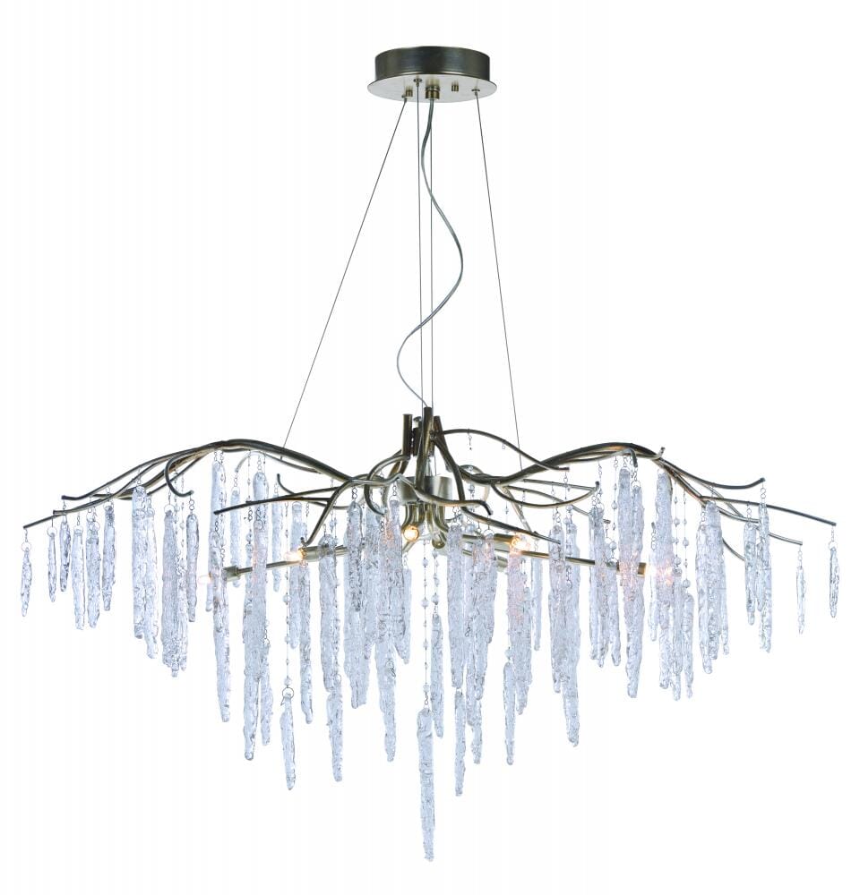 Maxim Lighting Willow 11-Light 11-Light Single-Tier Chandelier in Silver Gold