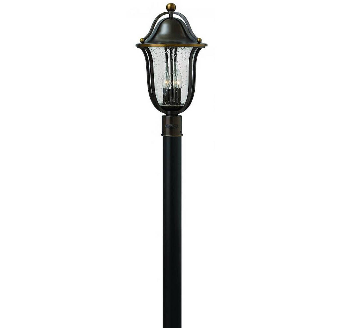 Hinkley Bolla 3-Light Outdoor Post Top Pier Mount in Olde Bronze