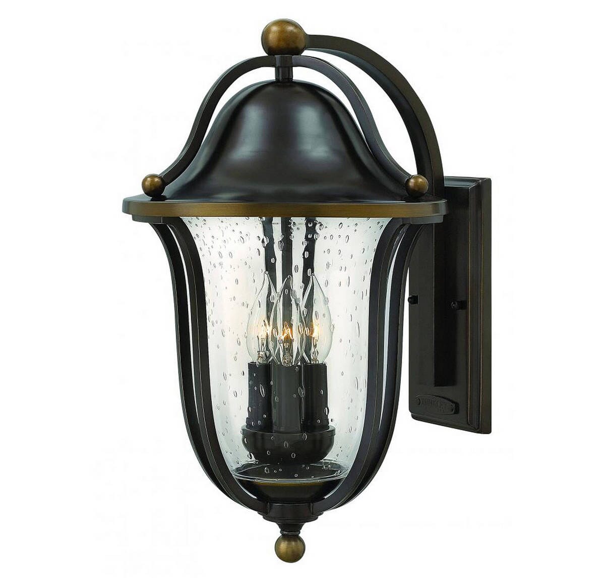 Hinkley Bolla 3-Light Outdoor Large Wall Mount in Olde Bronze