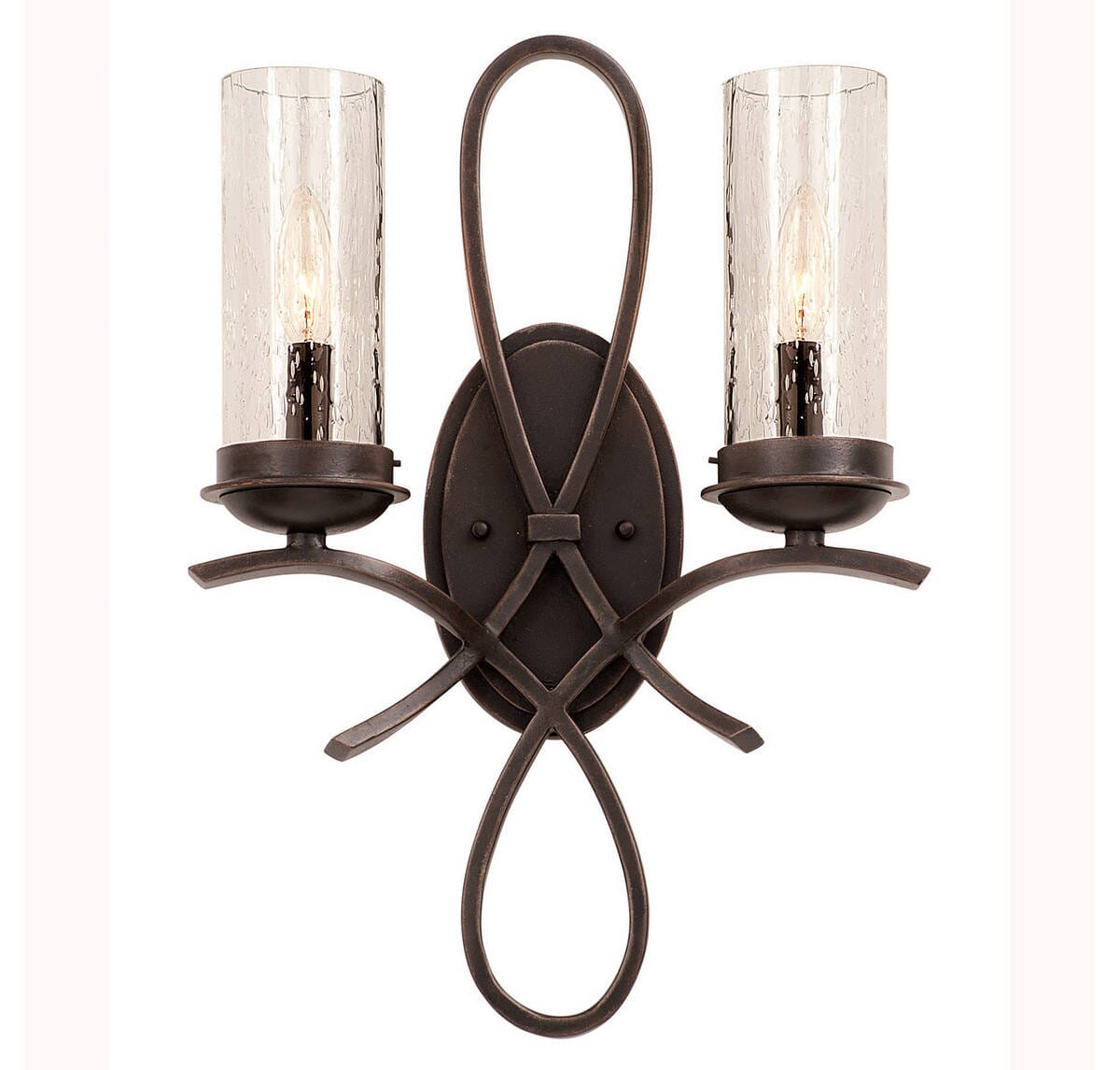 Kalco Grayson 2-Light Bathroom Vanity Light in Heirloom Bronze