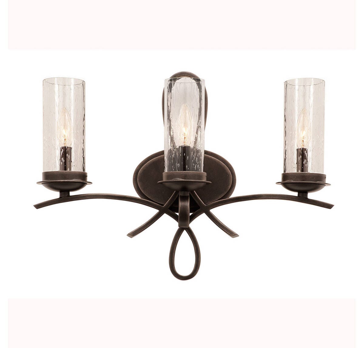 Kalco Grayson 3-Light Bathroom Vanity Light in Heirloom Bronze