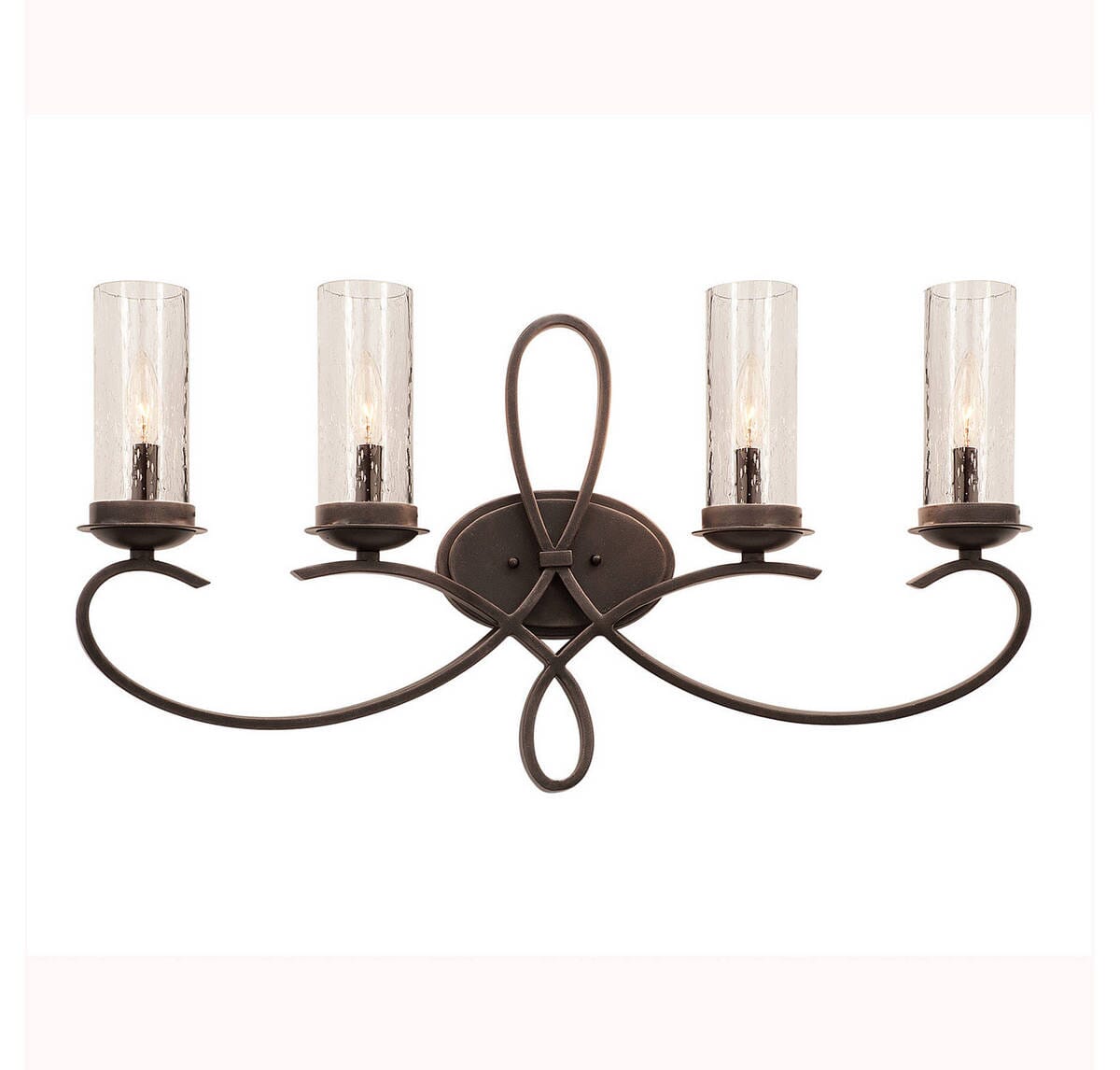 Kalco Grayson 4-Light Bathroom Vanity Light in Heirloom Bronze