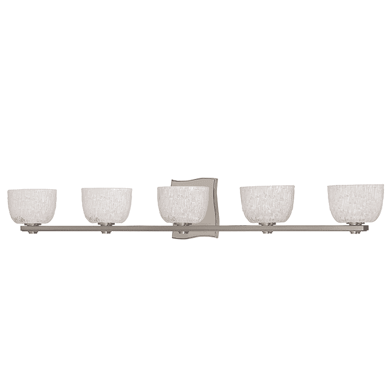 Hudson Valley Cove Neck 5-Light 35" Bathroom Vanity Light in Satin Nickel