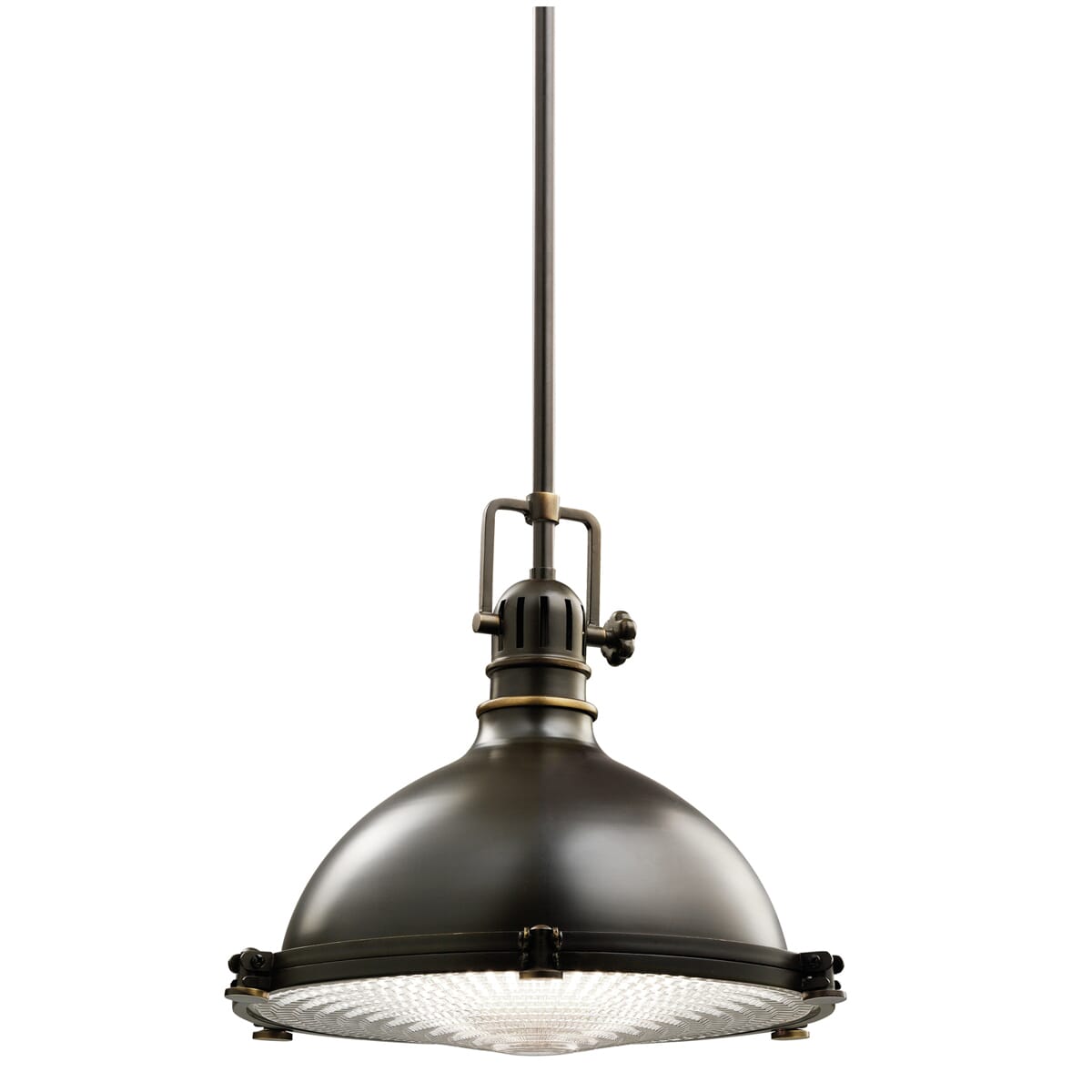 Kichler Hatteras Bay 1-Light 13.25" Pendant in Olde Bronze