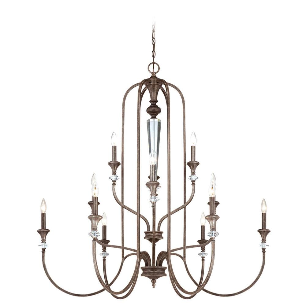 Craftmade Boulevard 12-Light Up Chandelier in Mocha Bronze