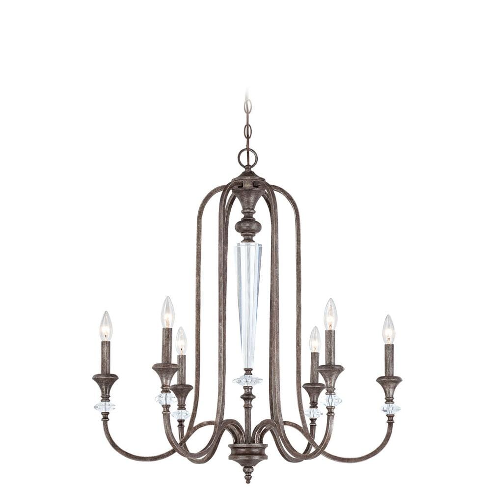 Craftmade Boulevard 6-Light Up Chandelier in Mocha Bronze