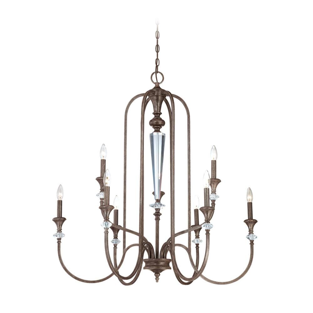 Craftmade Boulevard 9-Light Up Chandelier in Mocha Bronze