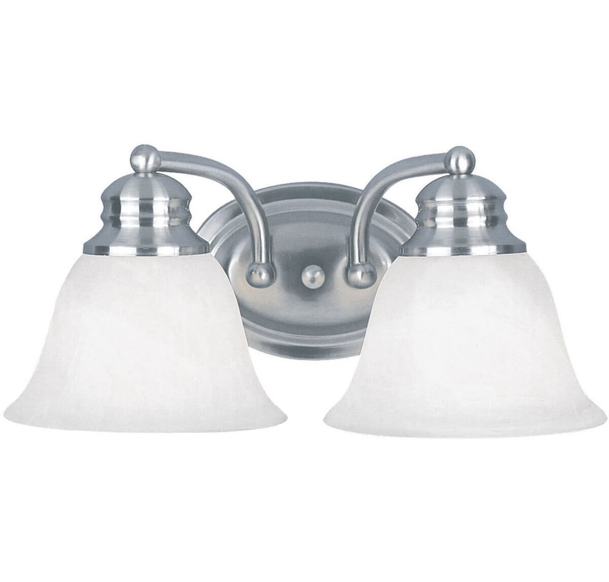 Maxim Lighting Malaga 13.25" 2-Light Bathroom Vanity Light in Satin Nickel