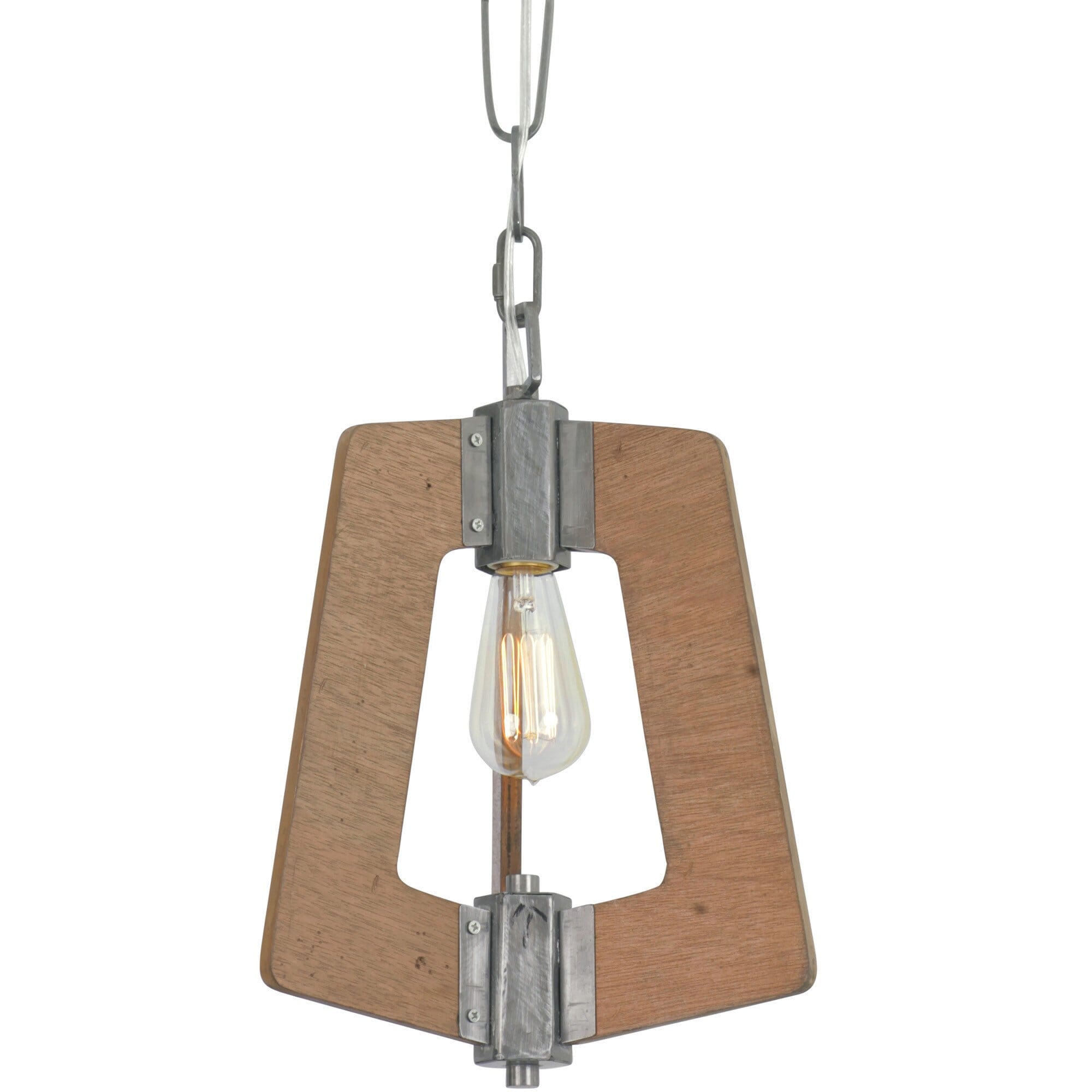 Varaluz Lofty Mini Pendant in Steel and Wheat Marine Grade